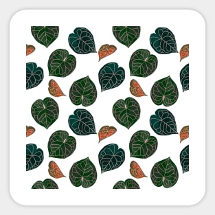 Tropical leaves pattern Sticker